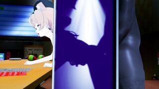 【ブルアカ】伊落マリー　モーション + ダメージボイス　3Dエロアニメ　sex　blue archive marie