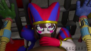 [Pomni X Poppy Play Time] Deep BlowJOB handjob
