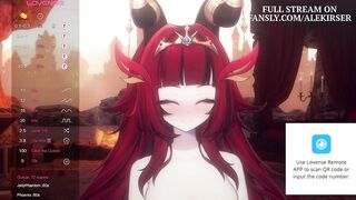 Anime Girl Gets Overstimulated LIVE On Stream! | Cam Girl VTUBER | Alekirser