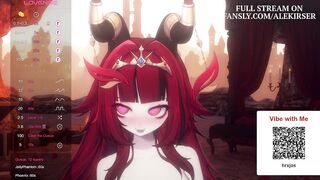 Anime Girl Gets Overstimulated LIVE On Stream! | Cam Girl VTUBER | Alekirser