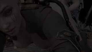Busty 3D Vi Lol Sucking Big Cock and Anal Sex Squirt