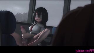 Uraraka x tsuyu my hero academia futa hentai