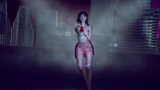 3D super cute Chinese stripper naked her hot body shaking her big ass
