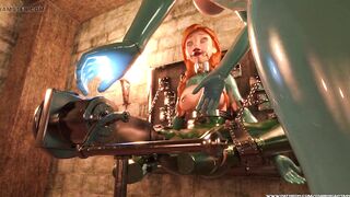 Frozen - Anna in Metal Bondage - 3D BDSM Fetish