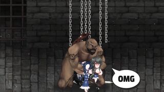 BBC Hentai Dungeon Sex 2D BDSM Roleplay Slut