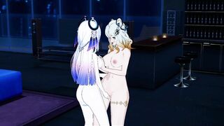 Xilonen and Citlali fuck Each other (Genshin Impact Yuri)