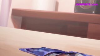 Stepsister Seduced Stepbrother With Blowjob When Playing On Playstation ( Hentai Parody )