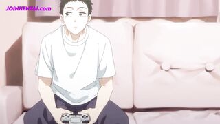 Stepsister Seduced Stepbrother With Blowjob When Playing On Playstation ( Hentai Parody )