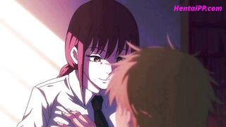 Chainsaw-Man Seduced Little Stepbrother ( Parody ) HENTAI Uncensored