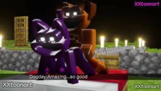 Poppy PlayTime Hentai Mincraft - CatNap and Dogday make love spotted by Mommy Long Legs EP.01