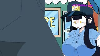 BUSTED! Busty Police Woman wants to punish the Thief - Cartoon Parody