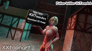 Attack On Titan 3D Hentai - Female Big Ttis Titan Aot play Big Big Tits Like step son