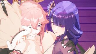 Genshin impact Gooning waifus PMV