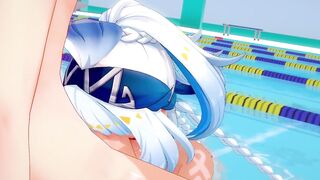 Mualani has SEX in the POOL [ Genshin Impact Hentai Animation ]