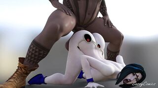 Teen Titans - Ravin Anal Fucked by Huge Tattooed BBC African Man