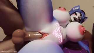 Furry Waifu Krystal having a good time with anon