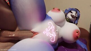 Furry Waifu Krystal having a good time with anon