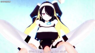 POV Hentai Footjob from Hinata Wakaba from Blue Archive