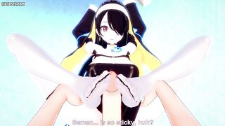 POV Hentai Footjob from Hinata Wakaba from Blue Archive
