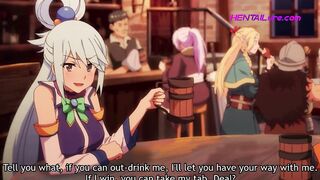A Bet Sealed by a Drink, a Night of Overwhelming Sex Tension at the Bar • HENTAI UNCENSORED (Parody)