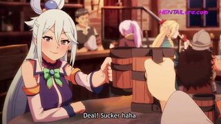 A Bet Sealed by a Drink, a Night of Overwhelming Sex Tension at the Bar • HENTAI UNCENSORED (Parody)