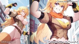 RWBY Hentai - Yang Xiao Long Yellow fist to handjob to make you cum