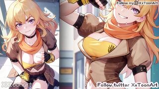 RWBY Hentai - Yang Xiao Long Yellow fist to handjob to make you cum