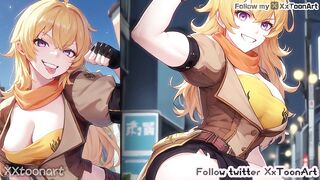 RWBY Hentai - Yang Xiao Long Yellow fist to handjob to make you cum