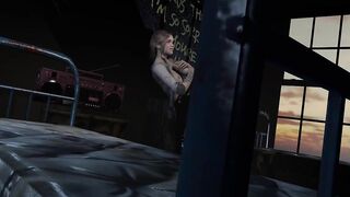 Ellie in leather pant rough sex