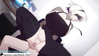 2B with Big Boobs was Fucked So Hard - Nier Automata Hentai Animation 4K