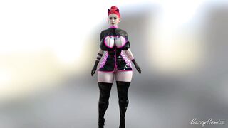 SassyComics - Model exposing Her pretty pussy for views