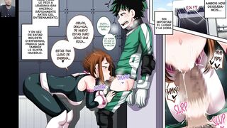 Uraraka loves to secretly fuck Deku in My Hero Academia.