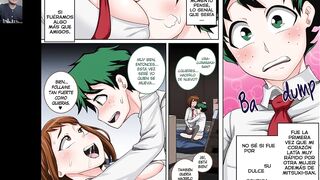 Uraraka loves to secretly fuck Deku in My Hero Academia.