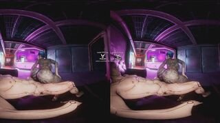 Cheri Nowlin giving you a proper Reception at Clouds nightclub, Cyberpunk 2077 parody