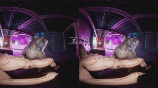 Cheri Nowlin giving you a proper Reception at Clouds nightclub, Cyberpunk 2077 parody