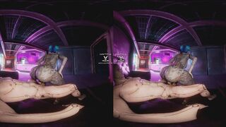 Cheri Nowlin giving you a proper Reception at Clouds nightclub, Cyberpunk 2077 parody