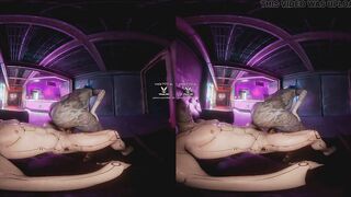 Cheri Nowlin giving you a proper Reception at Clouds nightclub, Cyberpunk 2077 parody