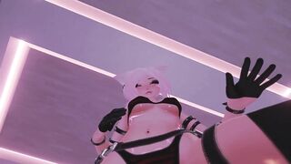 Sexy kitty dancing on my face and shake her butt in VR