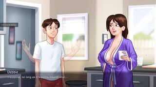 Debbie New Scene | Fist time kissing Debbie From Summertime Saga New Game