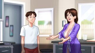 Debbie New Scene | Fist time kissing Debbie From Summertime Saga New Game