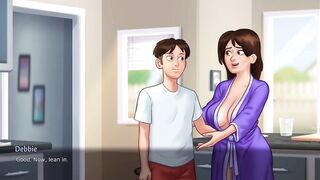 Debbie New Scene | Fist time kissing Debbie From Summertime Saga New Game