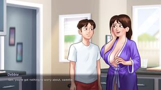 Debbie New Scene | Fist time kissing Debbie From Summertime Saga New Game