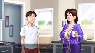 Debbie New Scene | Fist time kissing Debbie From Summertime Saga New Game