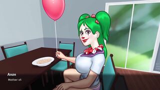 Debbie New Scene | Clown Jenny and Debbie Suck anon dick in under the table