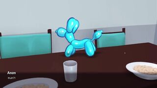 Debbie New Scene | Clown Jenny and Debbie Suck anon dick in under the table