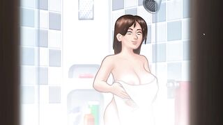 Debbie New Scene | Anon going to bath while Debbie bathing in fist time
