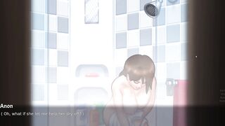 Debbie New Scene | Anon going to bath while Debbie bathing in fist time