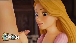 Rapunzel sex oral blowjob