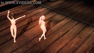 Megurine Luka & Meiko Magnet Project diva Nude Mod Full Nude