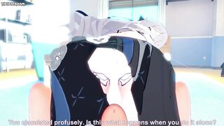 POV Hentai Footjob from Vill V from Honkai Impact